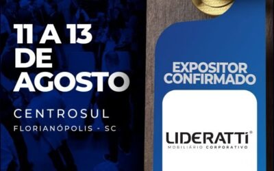 Lideratti Mobiliário Corporativo no Encatho & Exprotel 2026 - sortimentos.com.br