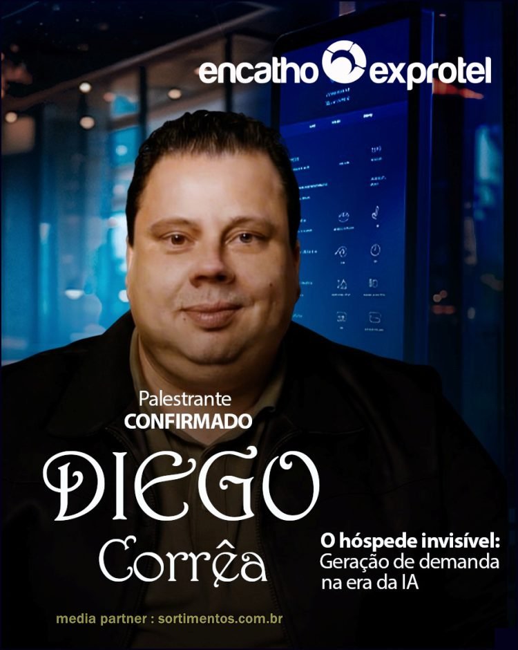 Palestra de Diego Corrêa no Encatho & Exprotel 2026 - sortimentos.com.br