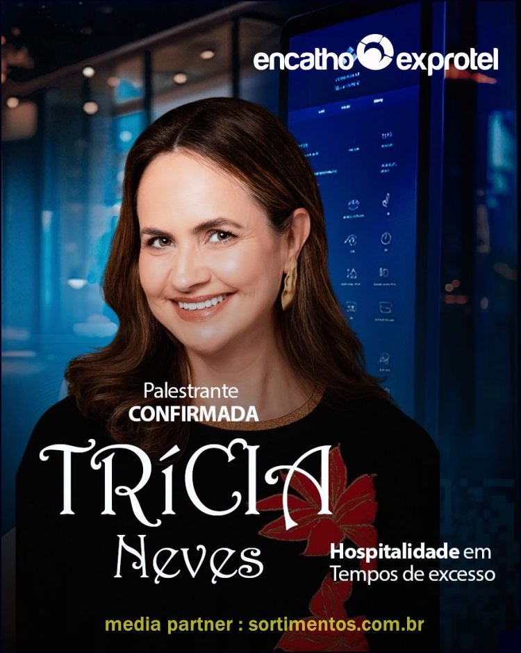Palestra Trícia Neves no Encatho & Exprotel 2026