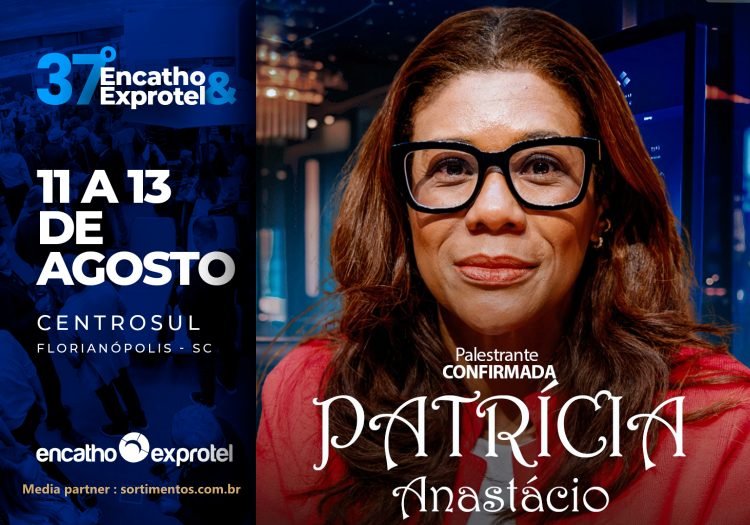 Palestra de Patrícia Anastácio no Encatho & Exprotel 2026