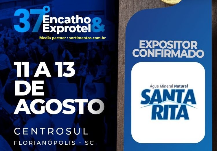 Água Mineral Santa Rita no Encatho & Exprotel 2026